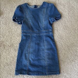 Habitual Denim Girls Puff Sleeve Dress 14